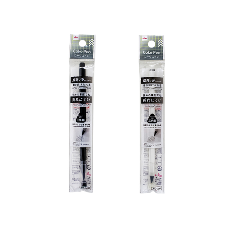 Coke Pen Triangular Shaft White/Black