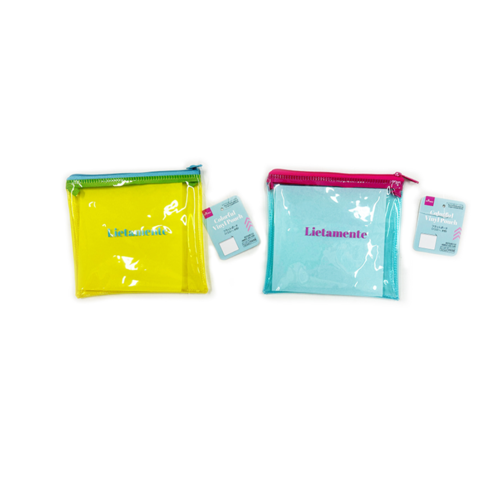 Flat Pouch Yellow/Light Blue
