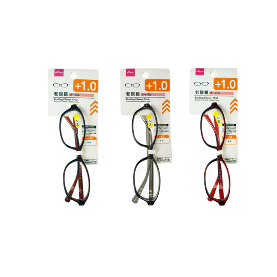 Reading Glasses Oval Plus 1.0