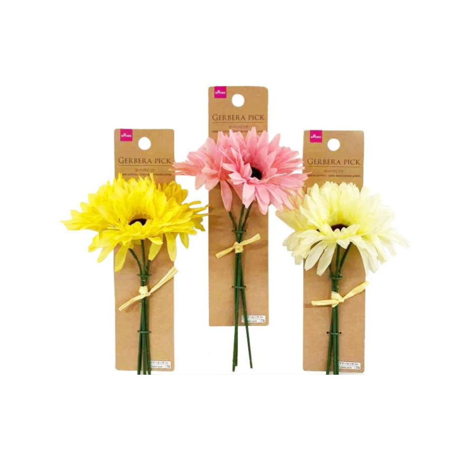 Gerbera Pick White/Yellow/Pink