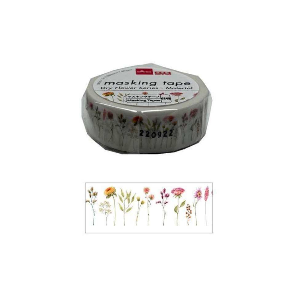 Masking Tape Dry Flower Series Material