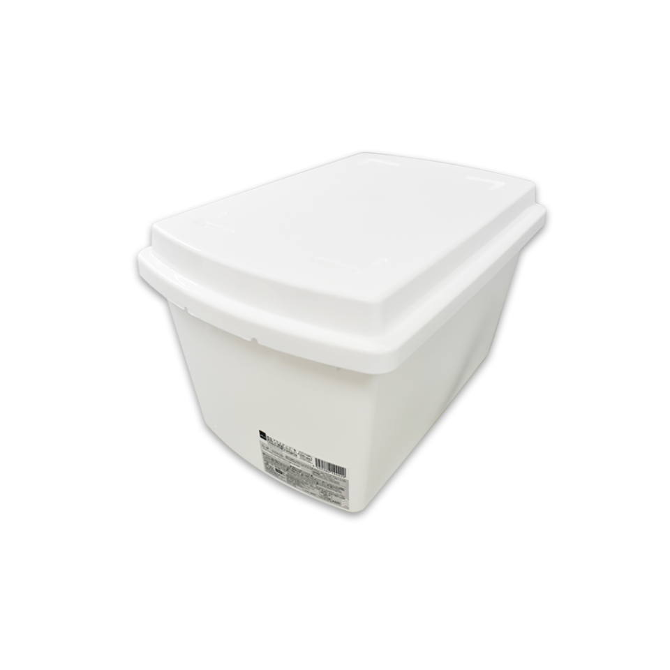 Recycled Plastic Box with Lid for CDs/DVDs White 10.62in x 7.08in x 6.10in