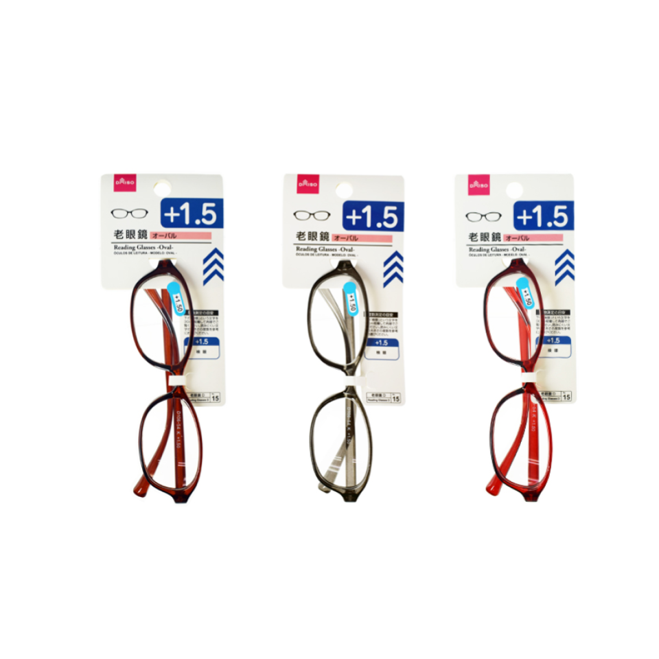 Reading Glasses Oval Plus 1.5