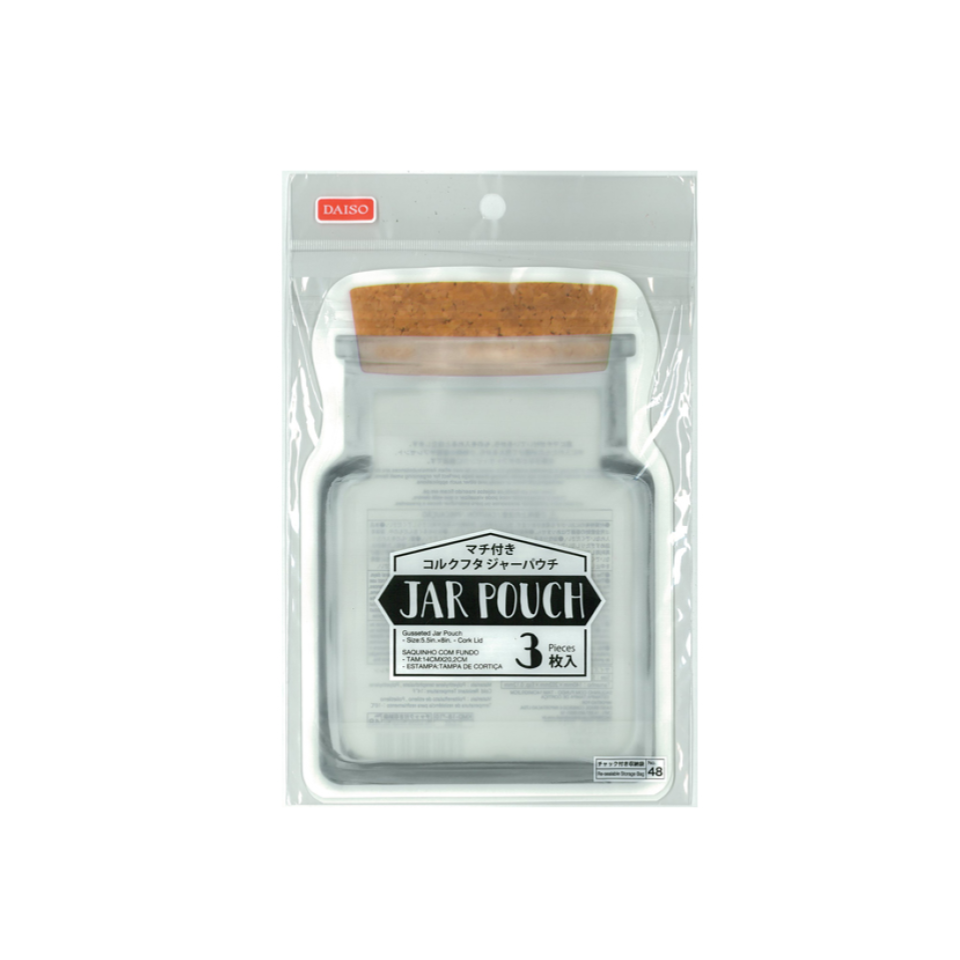 Jar Pouch with Gusset Cork Lid 140mm x 202mm