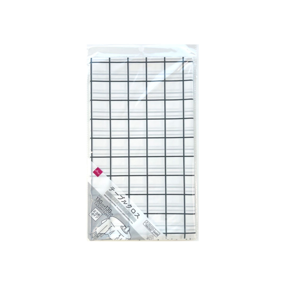 Tablecloth Graph Checkered Black