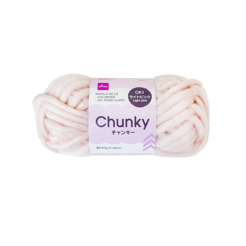 Chunky Yarn Light Pink
