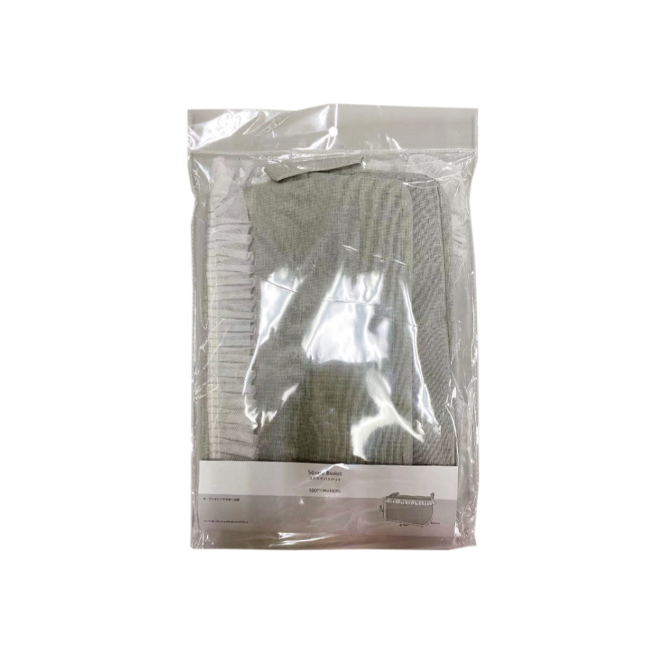 Tulle Square Basket Grey