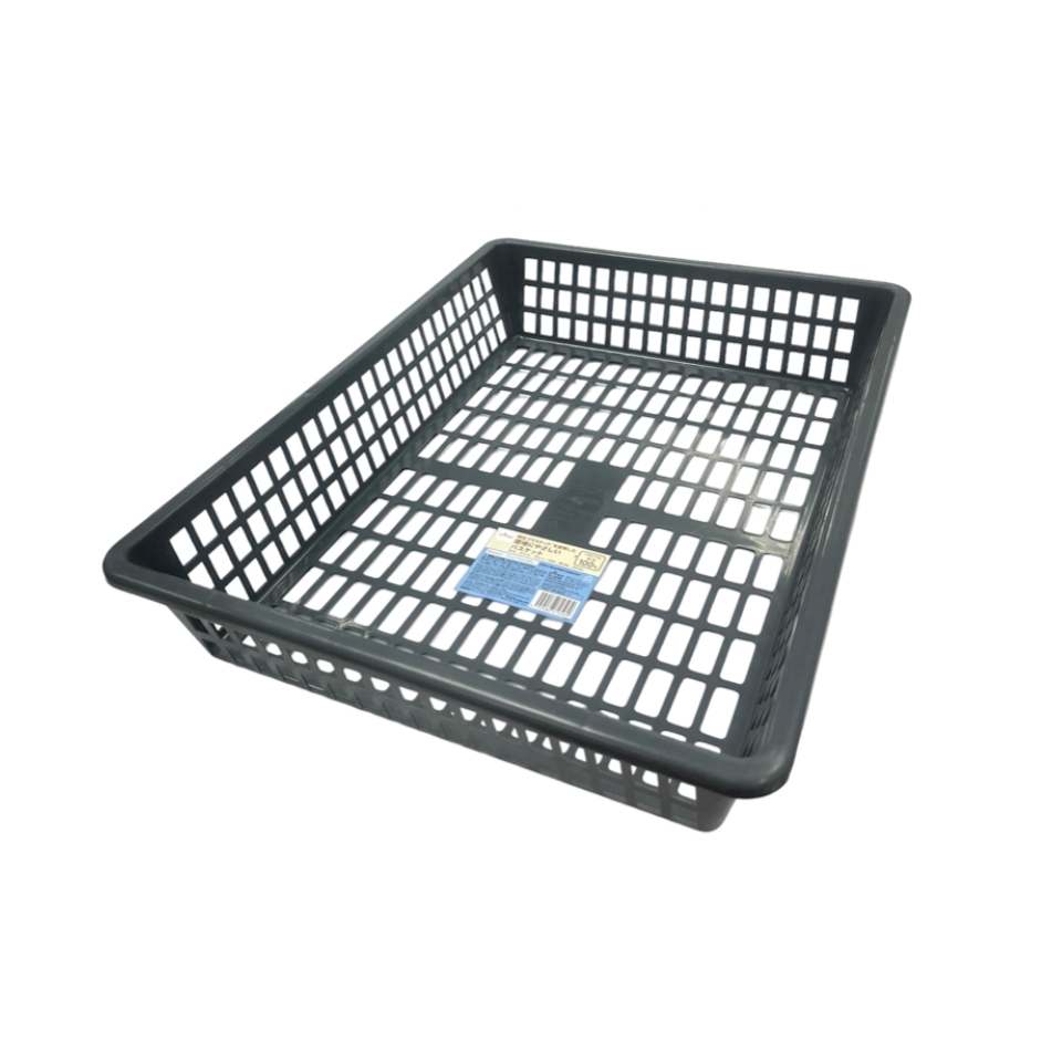 Basket B4 Wide Grey