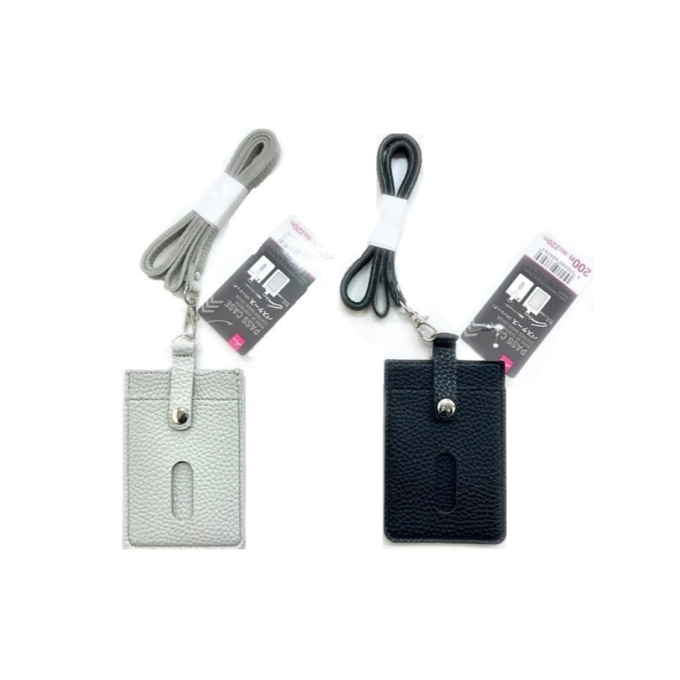 Synthetic Leather Pass Case Basic Color