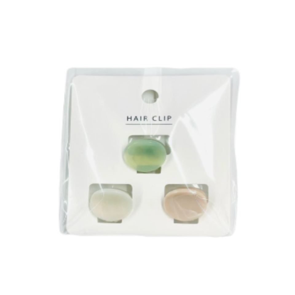 Marble Oval Mini Clip Simple