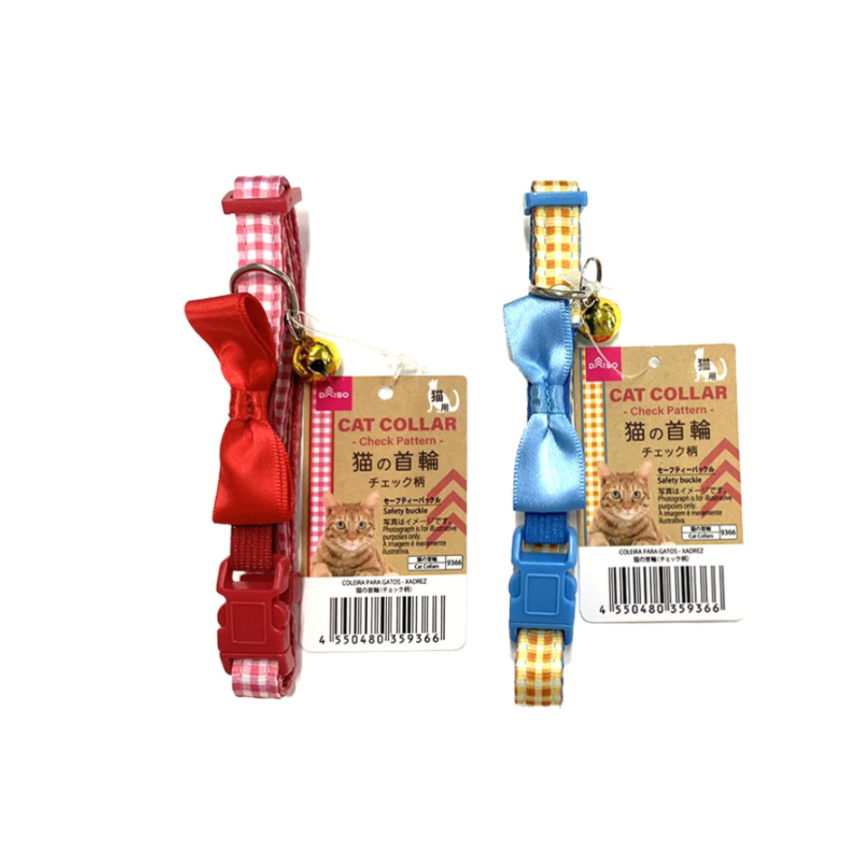 Cat Collar Check Pattern