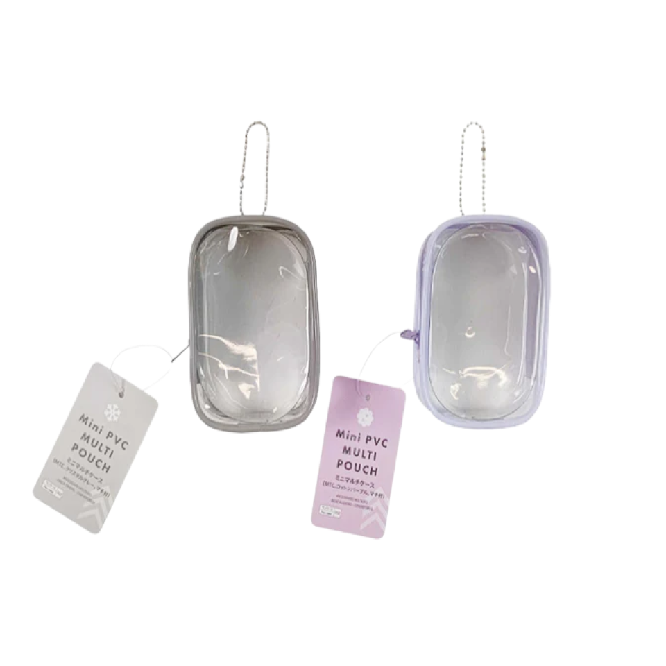 Mini Multi Pouch with Gusset Cotton Purple/Crysal Grey