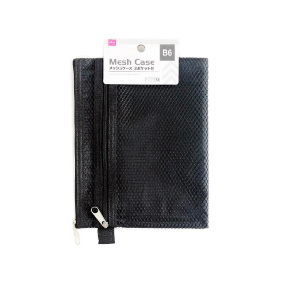Mesh Case with Two Pockets B6 Black
