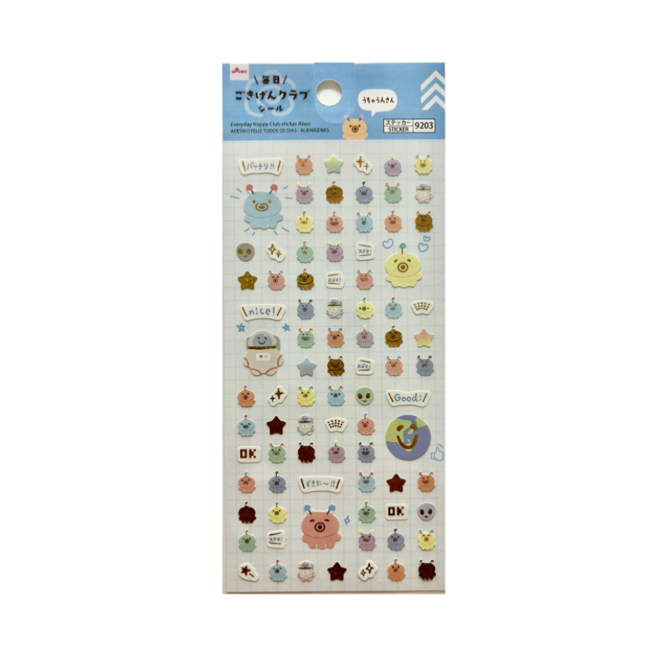 Everyday Happy Club Sticker Alien