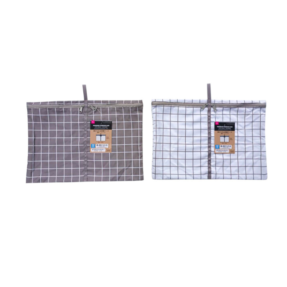 Hanging Storage Case with String Checkered