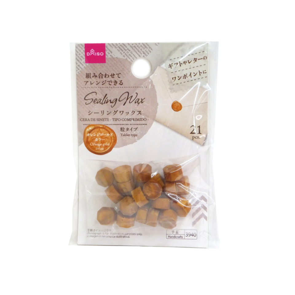 Sealing Wax Tablet Type Orange Gold