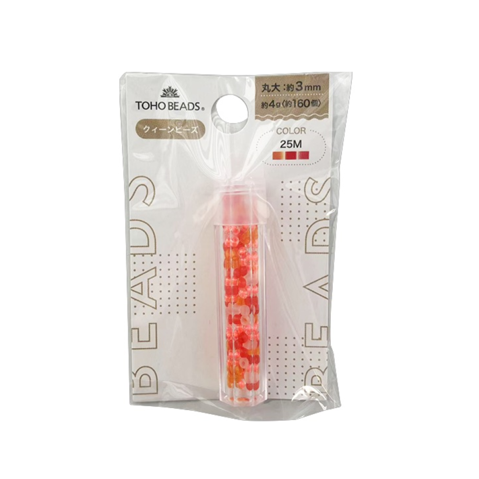 Toho Beads Round Red Mix 25m