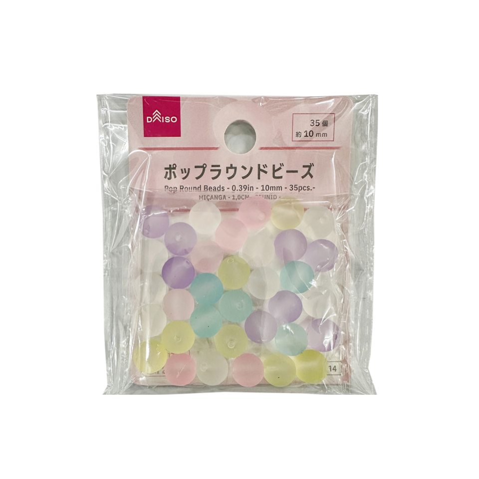Pop Round Beads 10mm