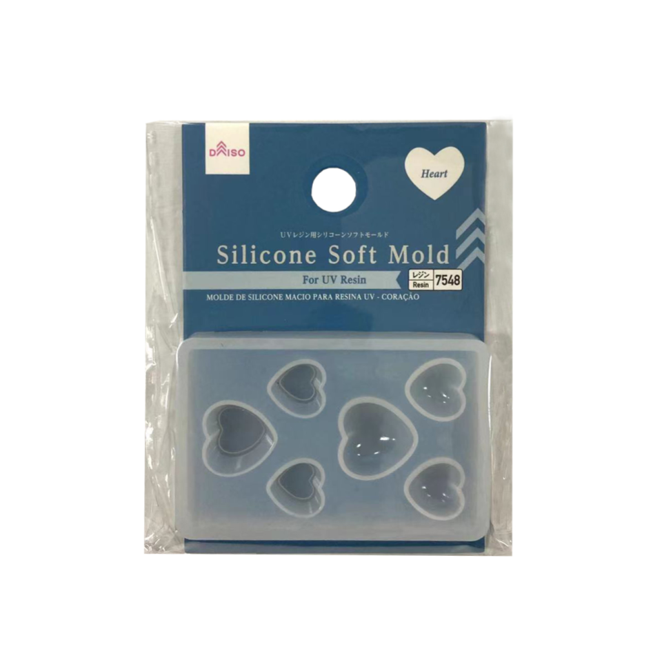 Silicone Soft Mold for UV Resin Heart