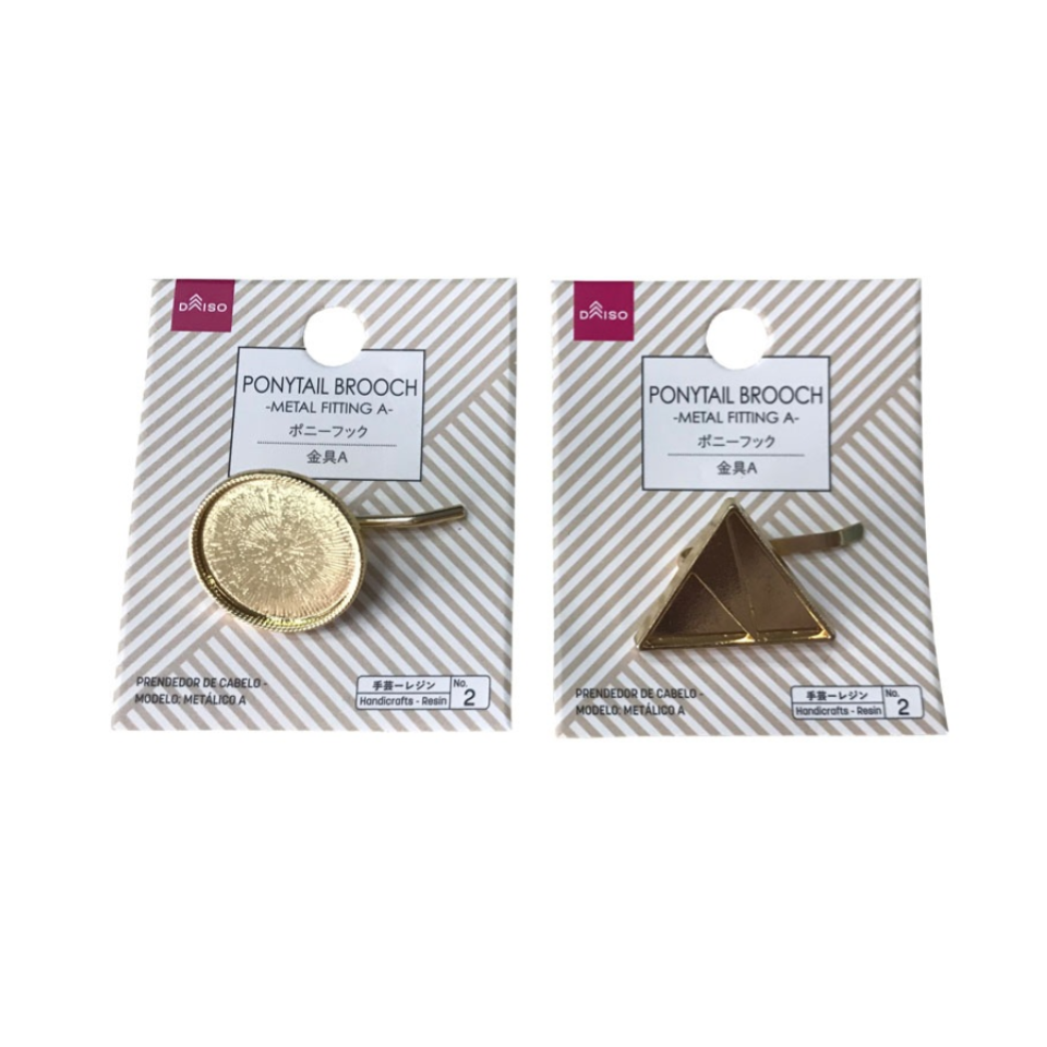 Ponytail Brooch Metal Fitting A