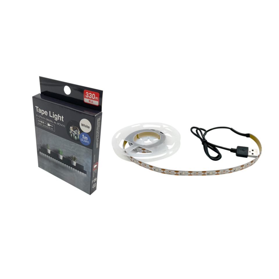 Tape Light 30 LEDs White 1m