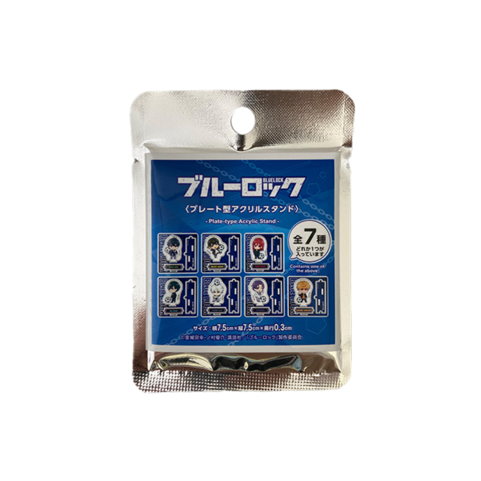 Plate Type Acrylic Stand Blue Lock