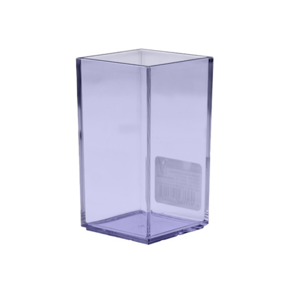 Clear Simple Case Pen Stand Mini Clear Purple