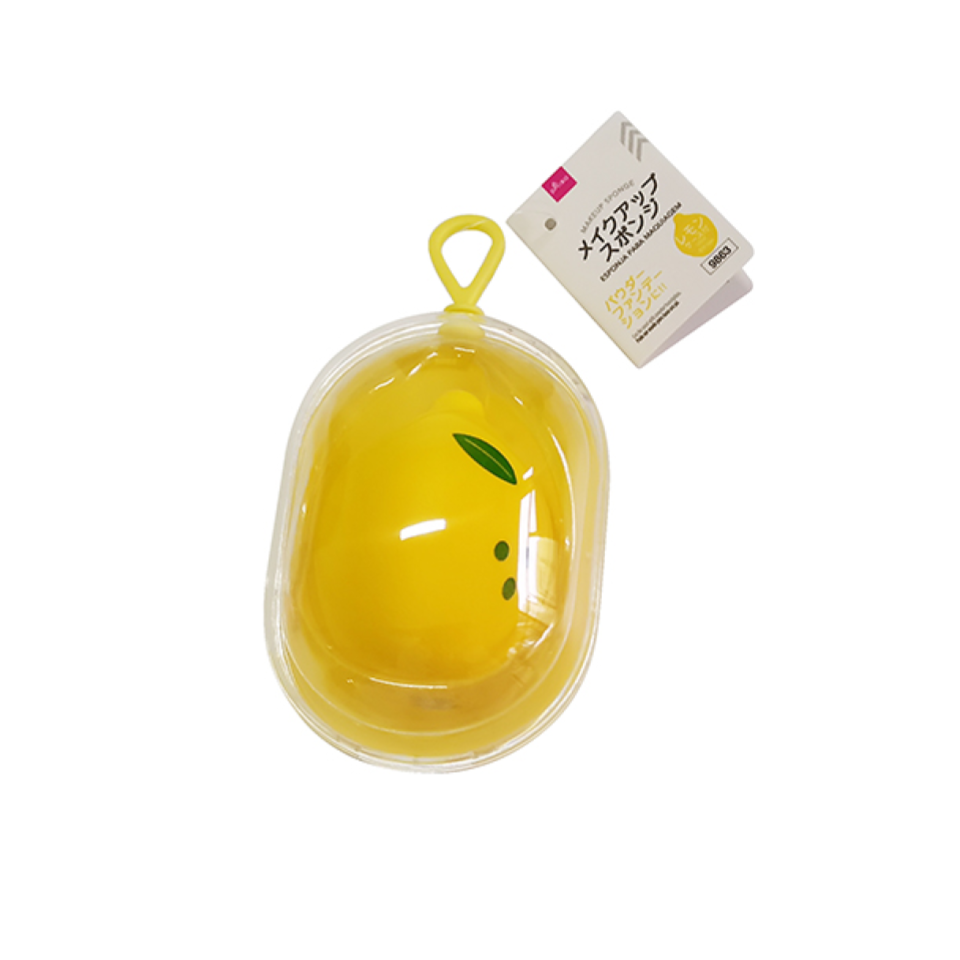 Makeup Sponge Lemon with Case