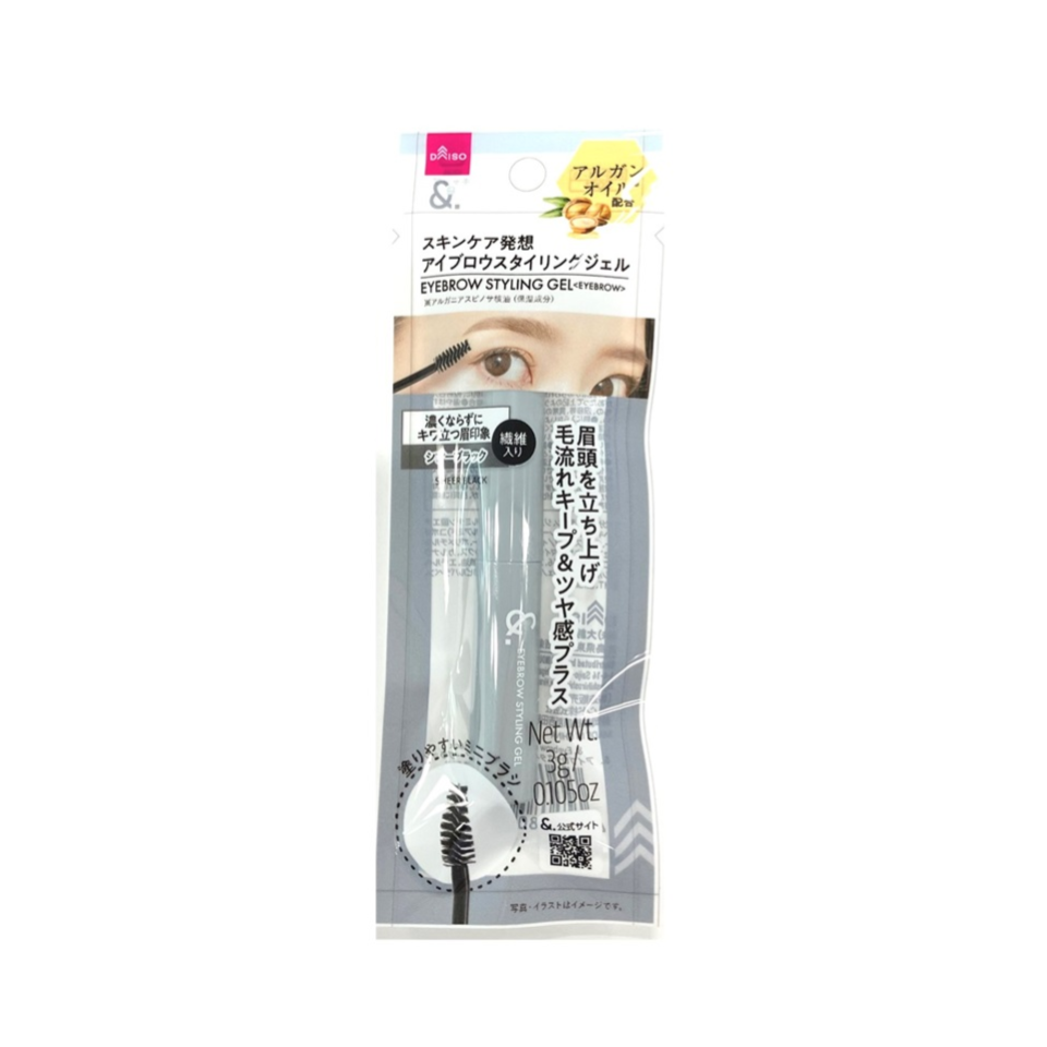 &.Eyebrow Styling Gel Sheer Black