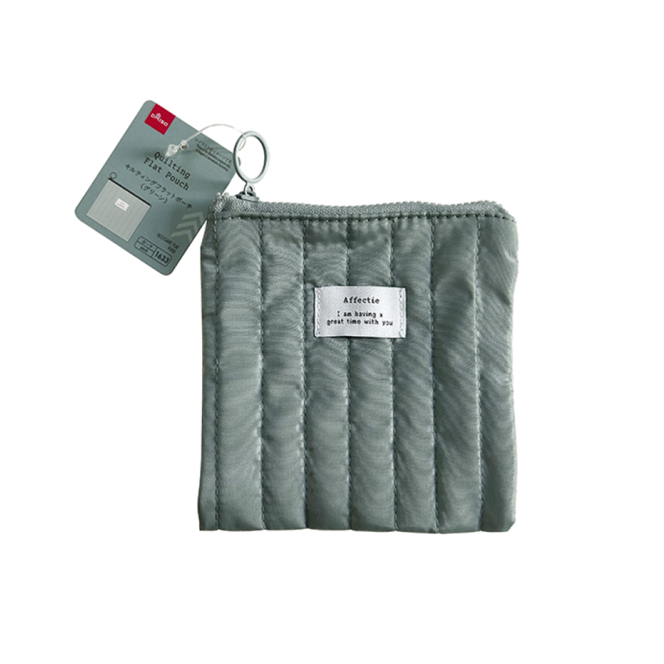 Quilting Flat Pouch Green
