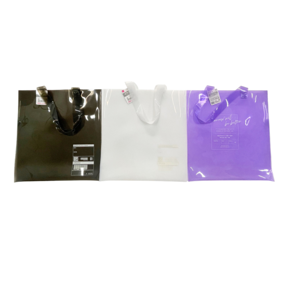 Tote Bag Purple/Black/Milky White