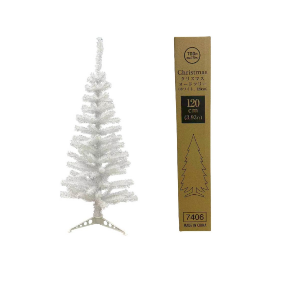 Christmas Plain Tree White 120cm