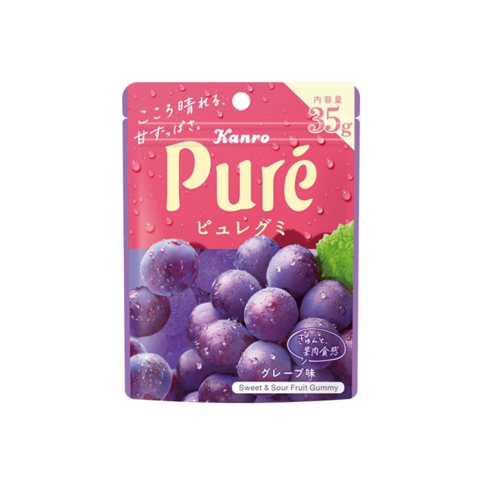 Kanro Pure Gummy Grape 35g