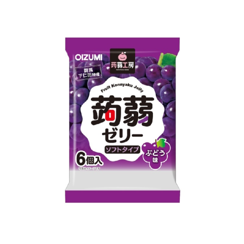Oizumi Shimonita Konnyaku Kobo Konnyaku Jelly Grape Flavor