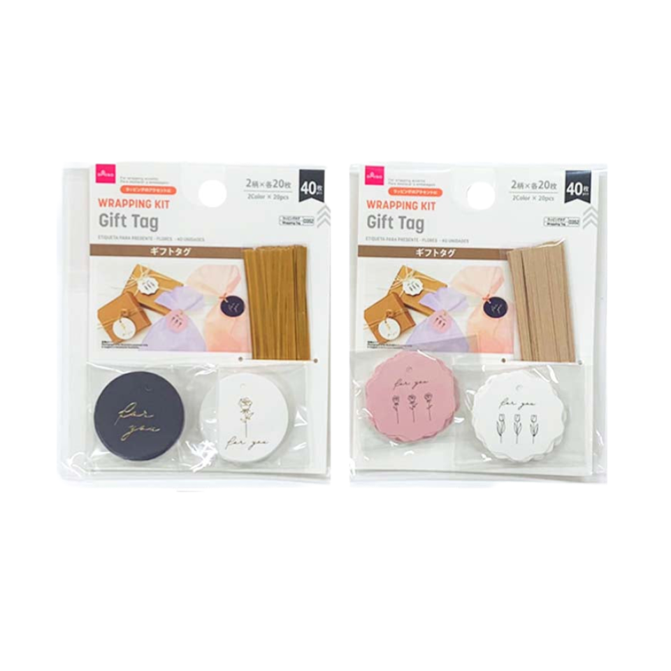 Gift Tag Flower 40pcs