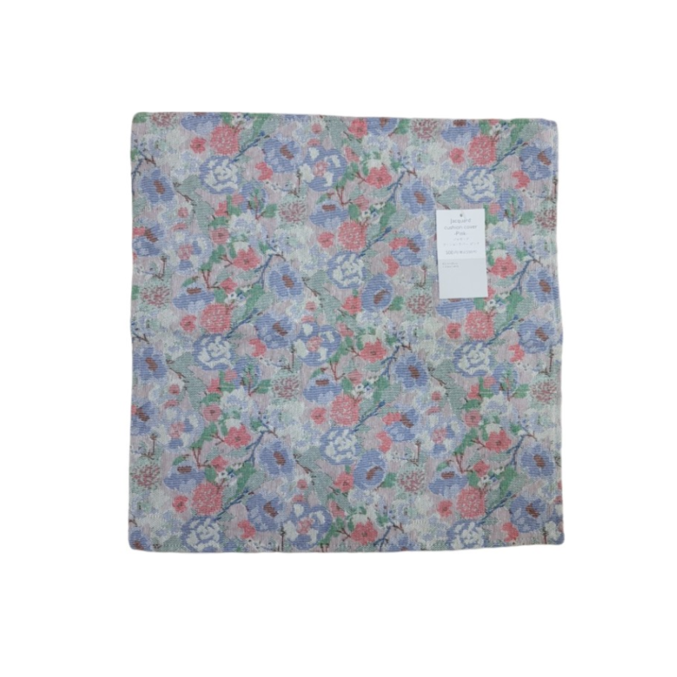 Jacquard Cushion Cover Pink