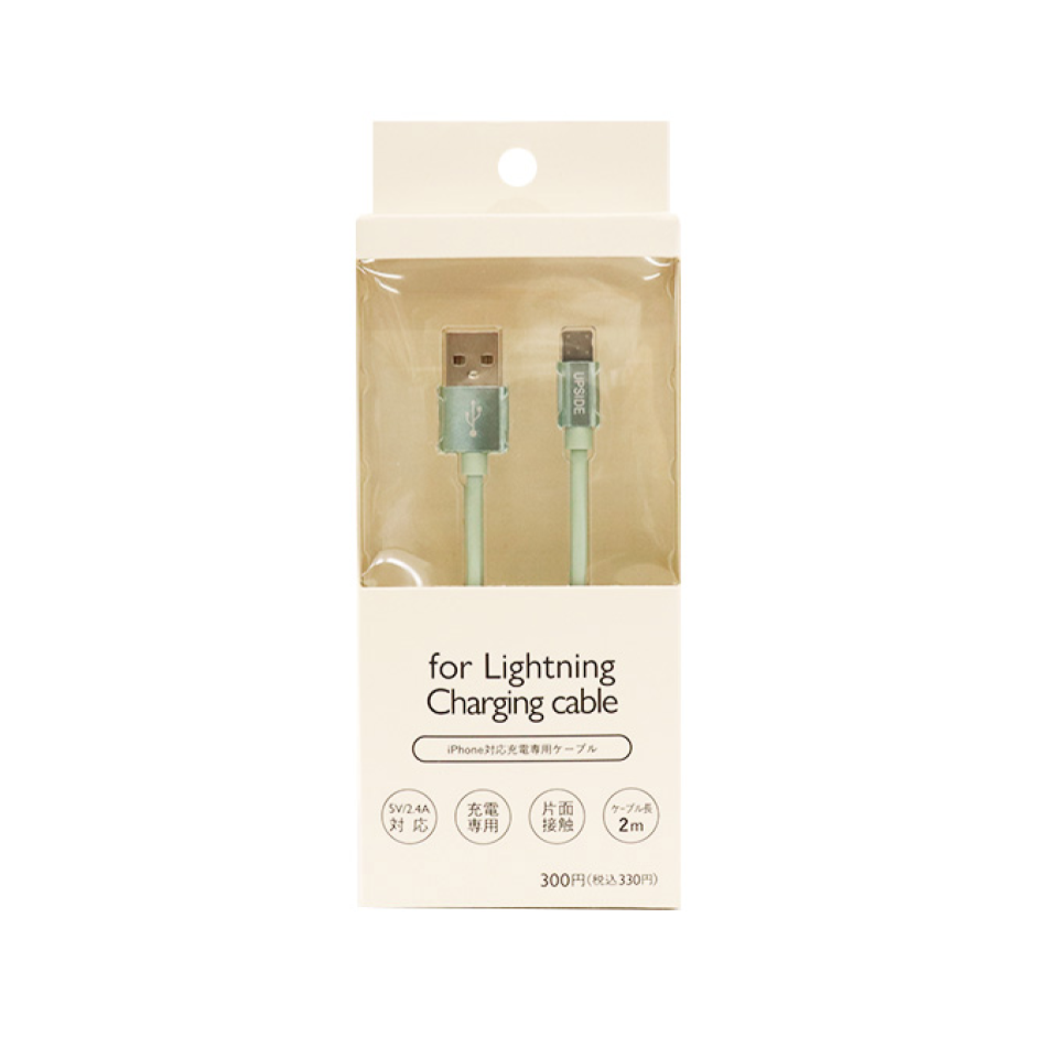 iPhone Compatible Charging Cable Pearl Mint 2m