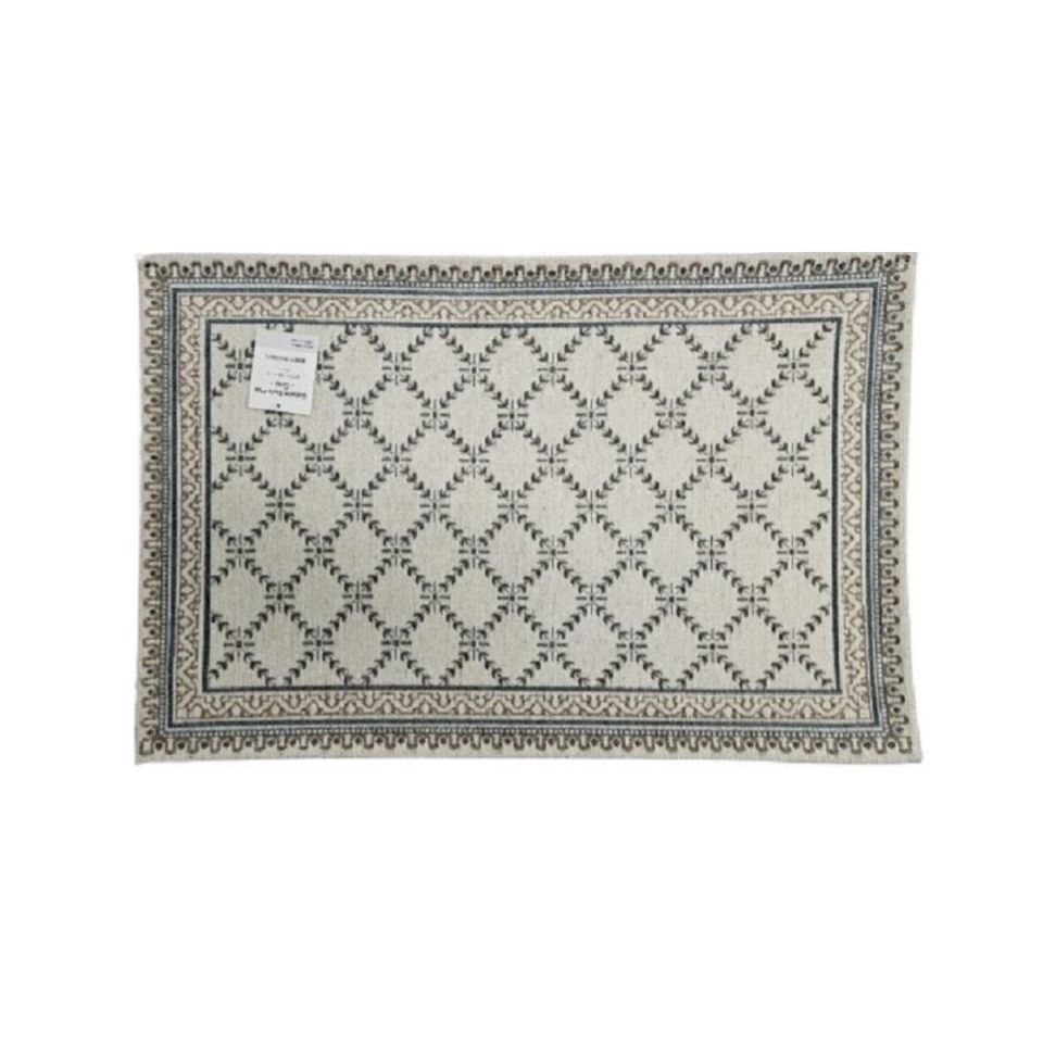 Gobelin Style Mat 40cm x 60cm Grey