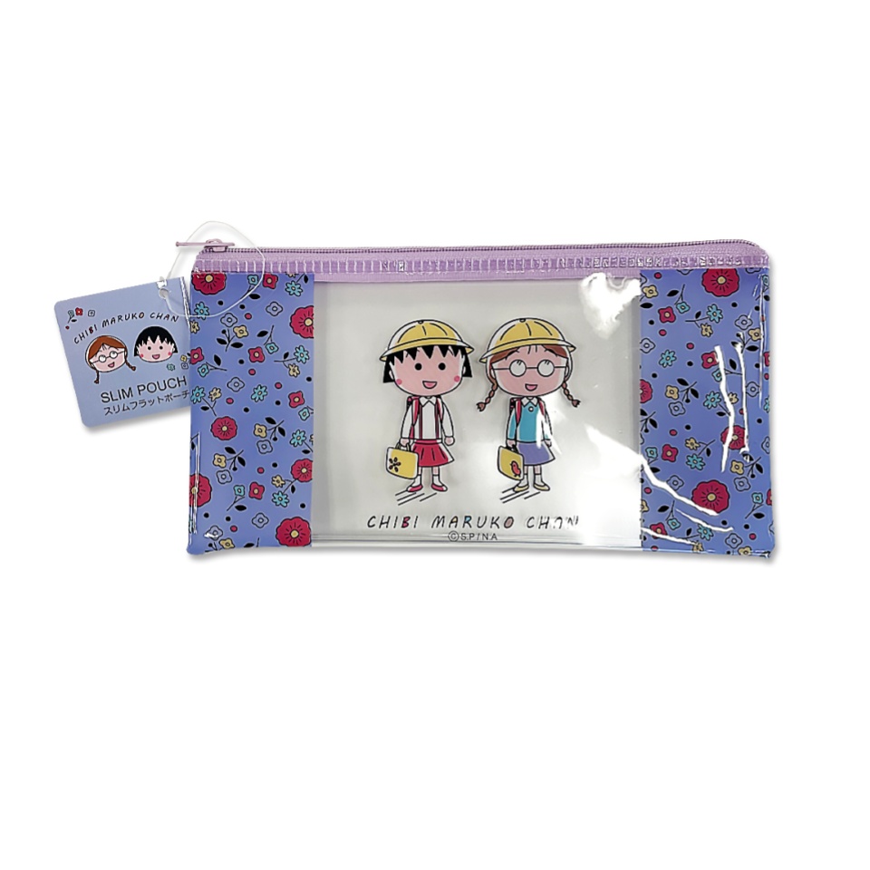 Slim Flat Pouch Chibi Maruko Chan Flower