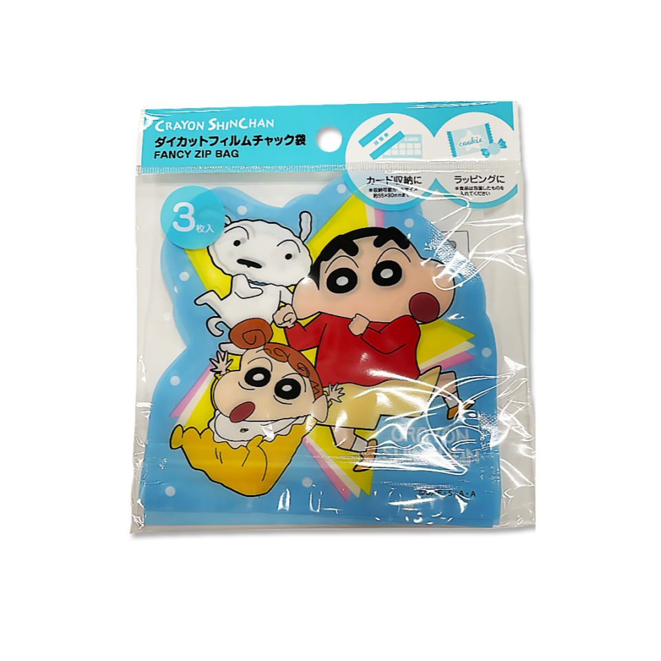 Die Cut Film Zipper Bag Crayon Shinchan Star