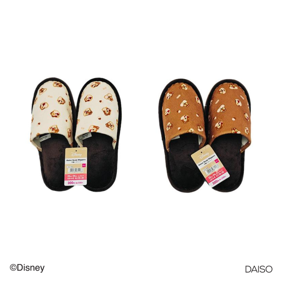 Outer Seam Slippers Chip and Dale