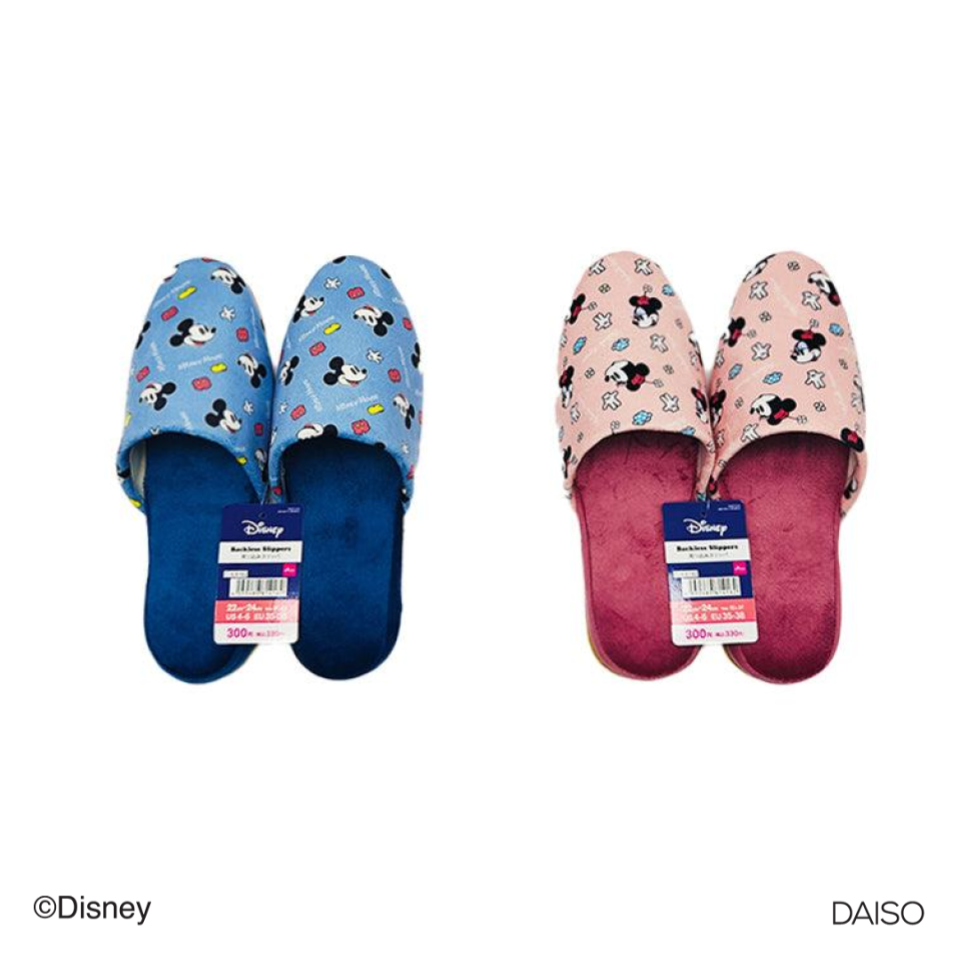 Backless Slippers Mickey and Minnie