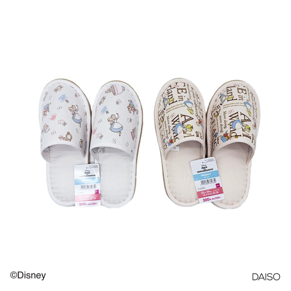 Outer Seam Slippers EU 35-38 Alice in Wonderland