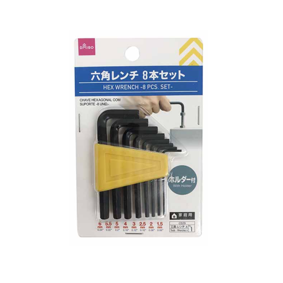 Hex Wrenches with Holder Set of 8