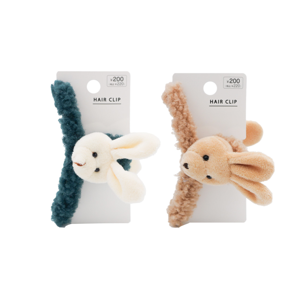 Fluffy Claw Clip Rabbit