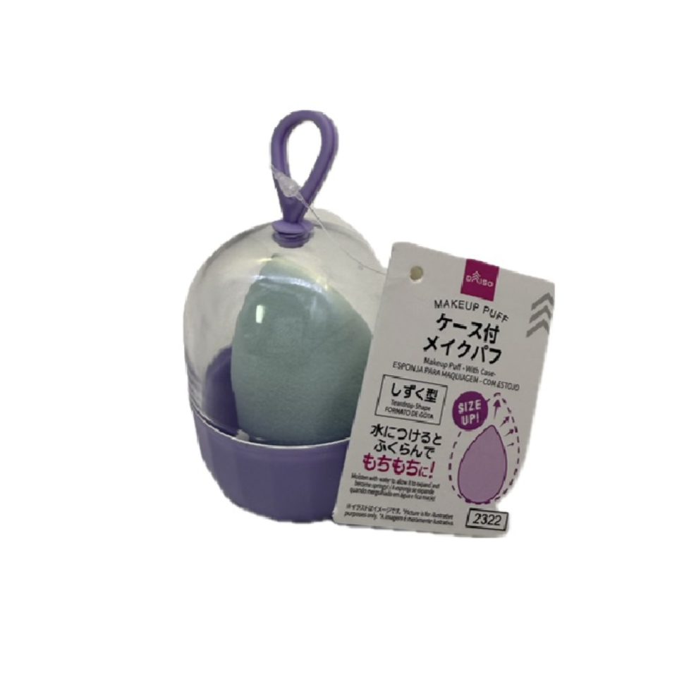 Makeup Puff Teardrop Shape with Case