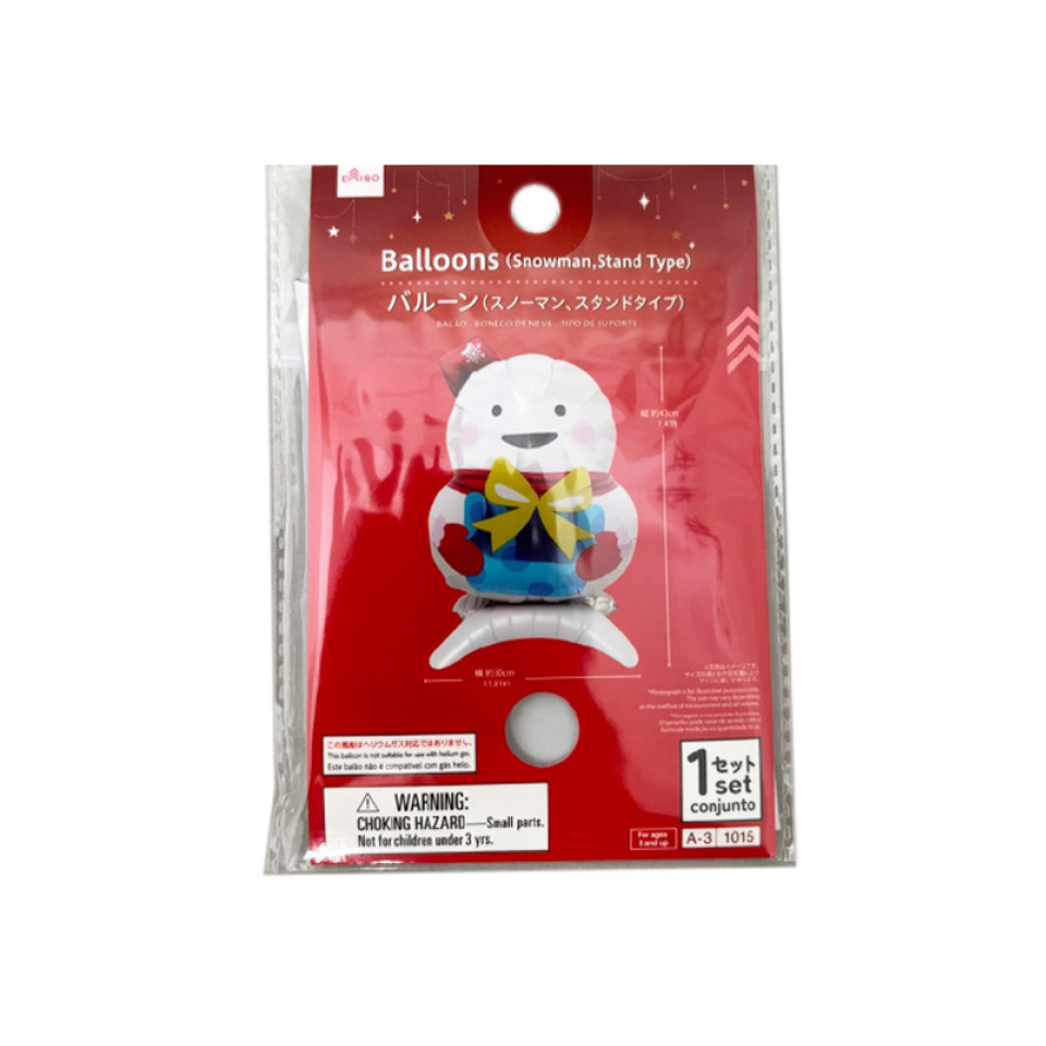 Christmas Balloons Snowman Stand Type