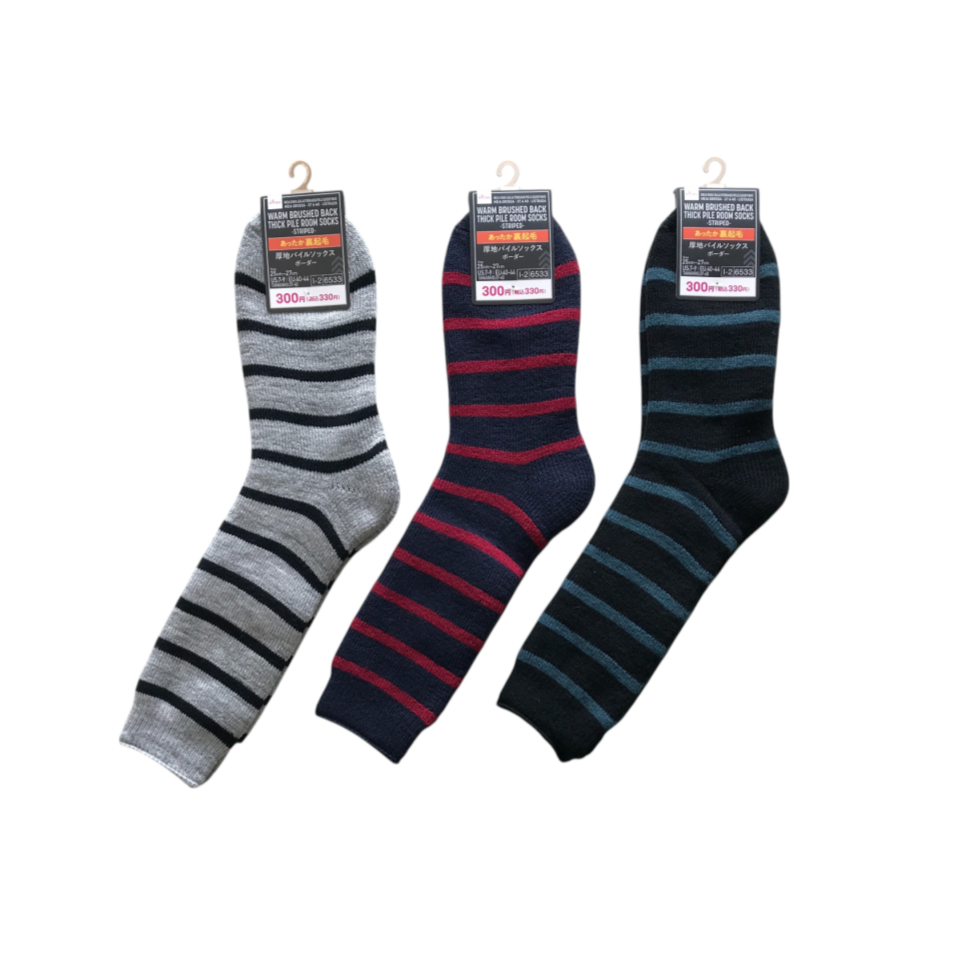 Thick Pile Socks EU 40-44 Striped