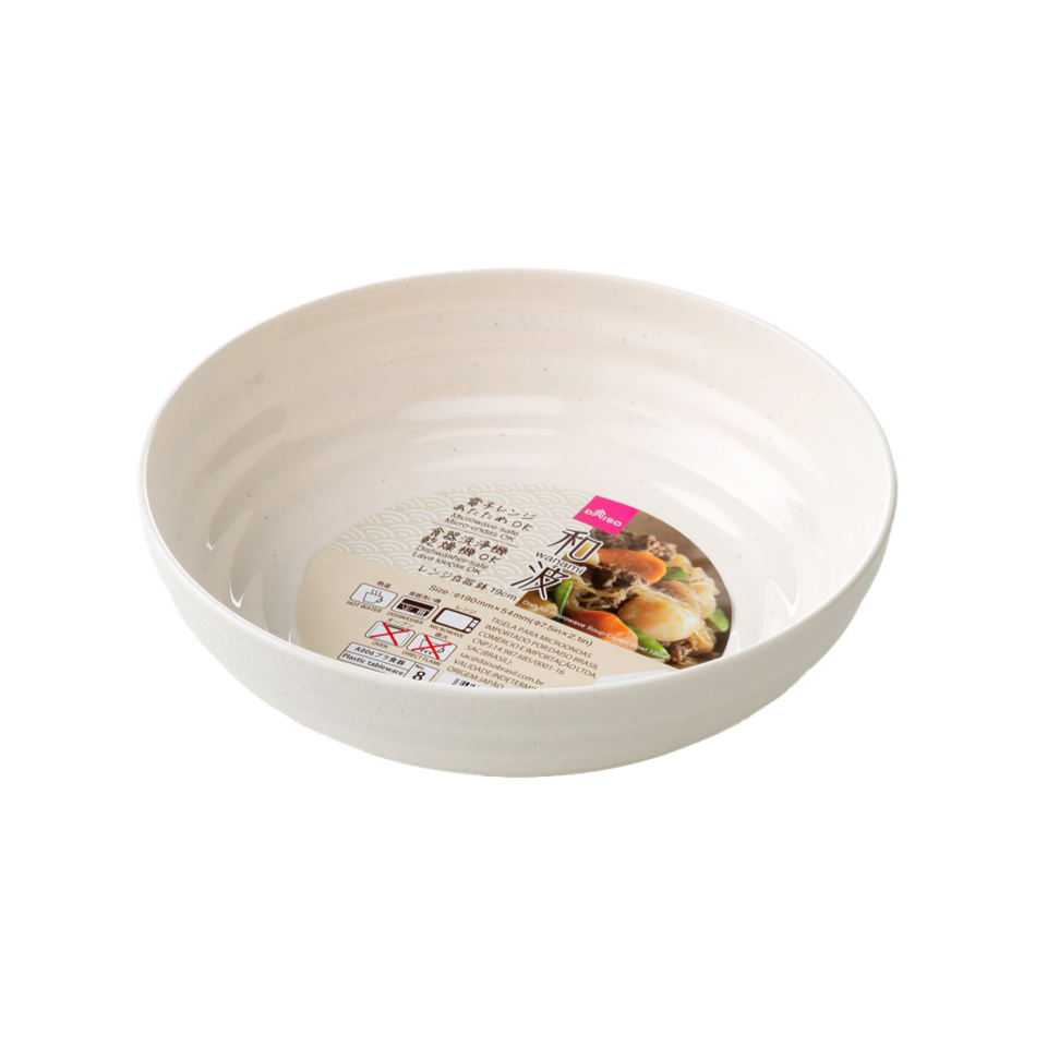 Wanami Dish for Microwave Soup Cereal Bowl 19cm