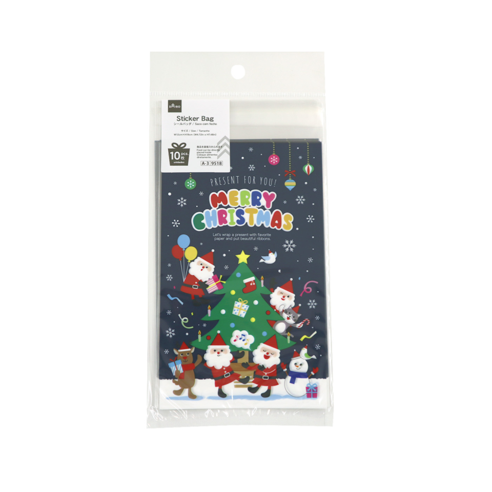 Christmas Sticker Bag Jolly Christmas